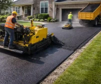 asphalt driveway installation
